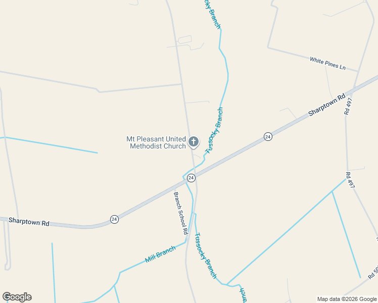 map of restaurants, bars, coffee shops, grocery stores, and more near 33038 Mount Pleasant Road in Laurel