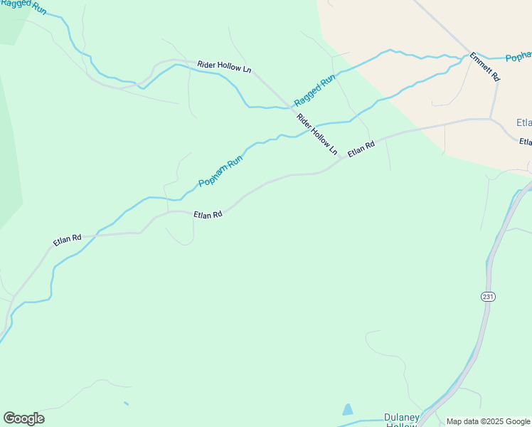 map of restaurants, bars, coffee shops, grocery stores, and more near 3224 Etlan Road in Etlan