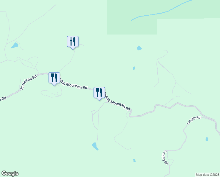 map of restaurants, bars, coffee shops, grocery stores, and more near 3880 Spring Mountain Road in St. Helena