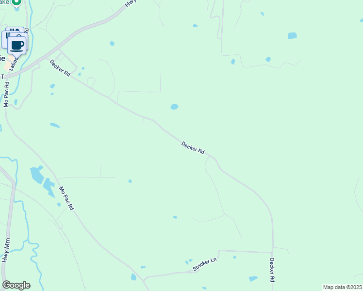 map of restaurants, bars, coffee shops, grocery stores, and more near 245 Decker Road in Labadie