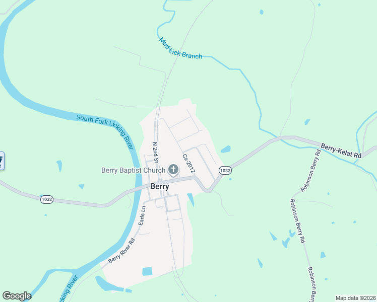 map of restaurants, bars, coffee shops, grocery stores, and more near 200 4th Street in Berry