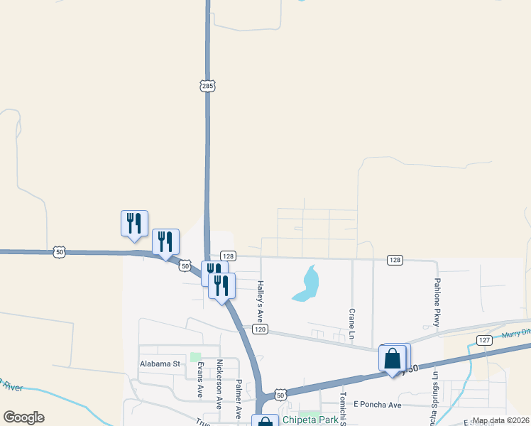 map of restaurants, bars, coffee shops, grocery stores, and more near in Poncha Springs