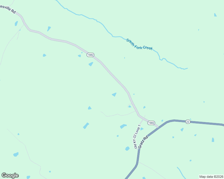 map of restaurants, bars, coffee shops, grocery stores, and more near Squiresville Road in Worthville