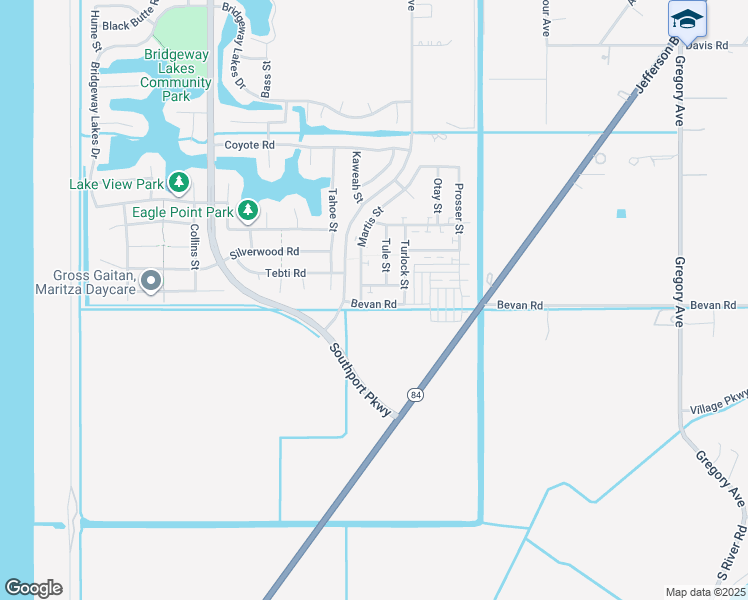 map of restaurants, bars, coffee shops, grocery stores, and more near 3388 Bevan Road in West Sacramento