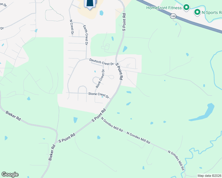 map of restaurants, bars, coffee shops, grocery stores, and more near 2605 Horse Crest Court in Washington