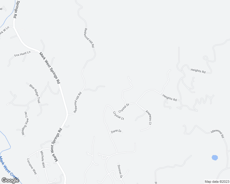 map of restaurants, bars, coffee shops, grocery stores, and more near 1755 Crystal Springs Court in Santa Rosa