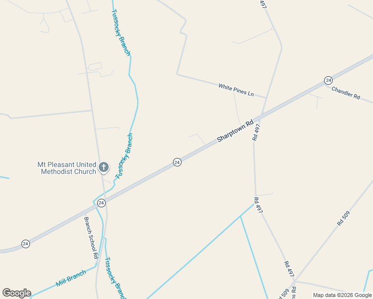 map of restaurants, bars, coffee shops, grocery stores, and more near 6721 Sharptown Road in Laurel