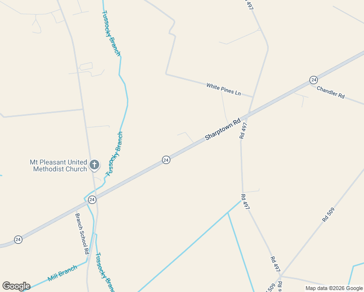 map of restaurants, bars, coffee shops, grocery stores, and more near 6721 Sharptown Road in Laurel