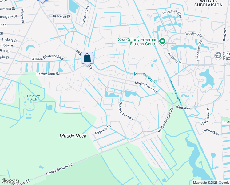 map of restaurants, bars, coffee shops, grocery stores, and more near North Hampton Circle in Frankford