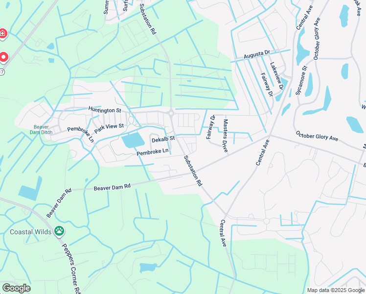 map of restaurants, bars, coffee shops, grocery stores, and more near 33209 Substation Road in Millville