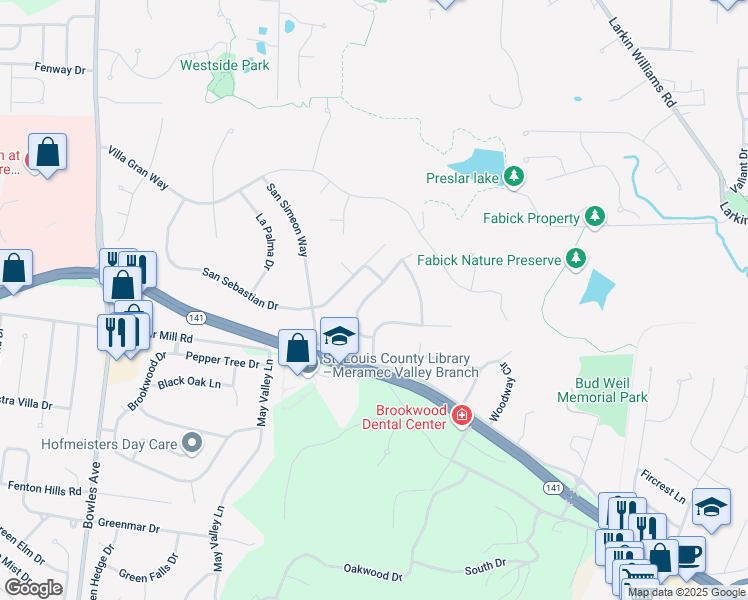 map of restaurants, bars, coffee shops, grocery stores, and more near 1662 Somerset Ridge Dr in Fenton