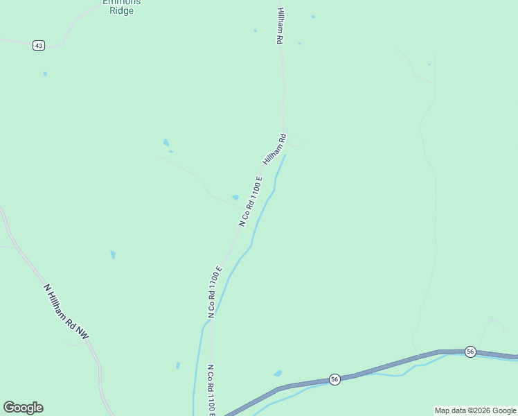 map of restaurants, bars, coffee shops, grocery stores, and more near North Co Road 1100 East in French Lick