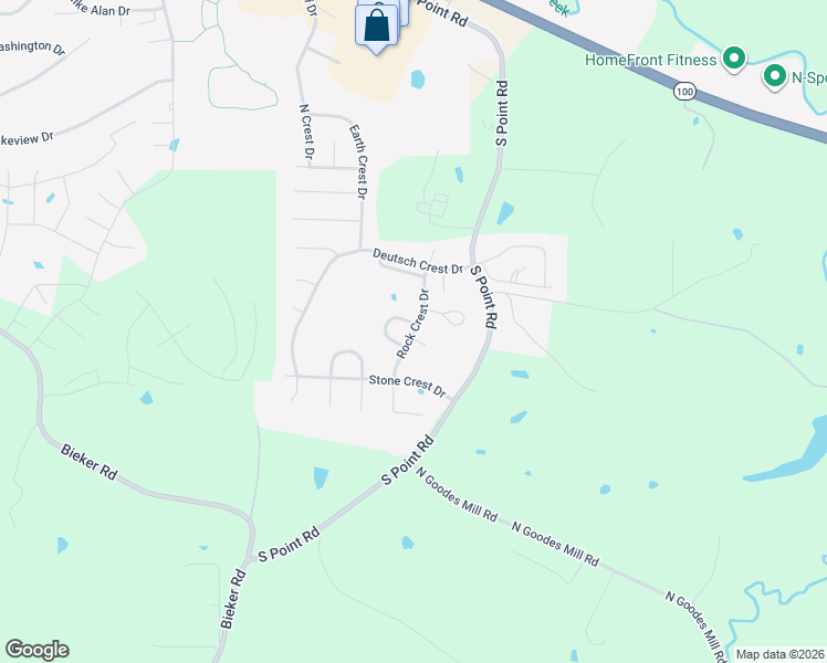map of restaurants, bars, coffee shops, grocery stores, and more near 2567 King Crest Court in Washington