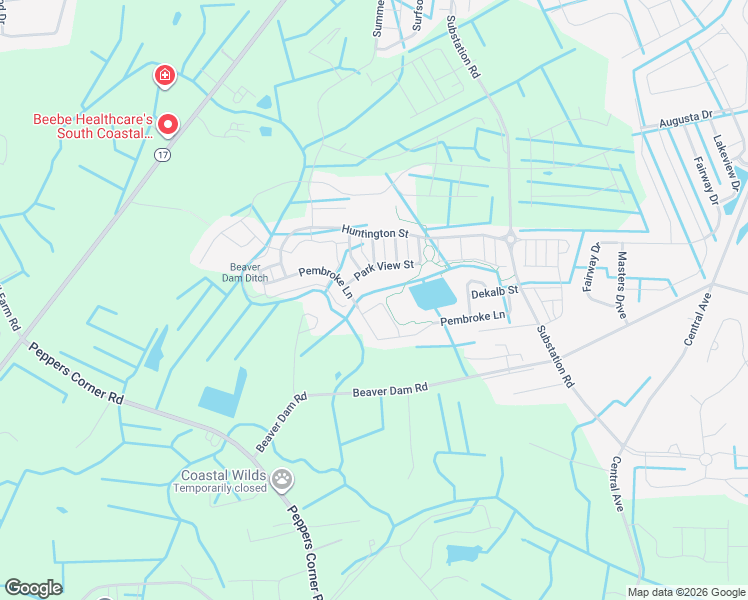 map of restaurants, bars, coffee shops, grocery stores, and more near 27425 Clearview Circle in Millville