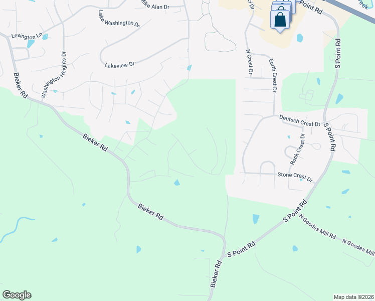 map of restaurants, bars, coffee shops, grocery stores, and more near 817 Kleekamp Lane in Washington