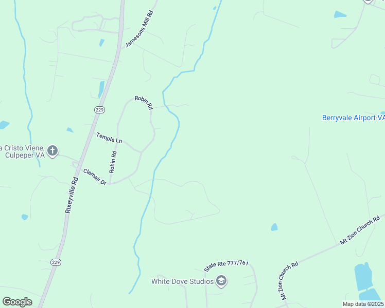 map of restaurants, bars, coffee shops, grocery stores, and more near 12269 Robin Road in Culpeper