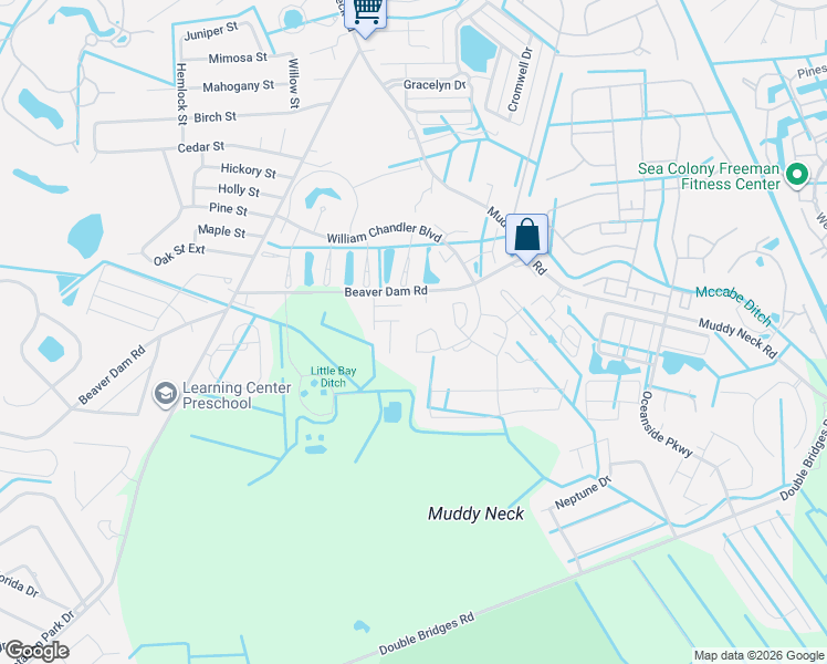 map of restaurants, bars, coffee shops, grocery stores, and more near 36 Beachwood Court in Frankford