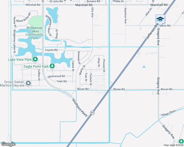 map of restaurants, bars, coffee shops, grocery stores, and more near 3326 Southerland Road in West Sacramento