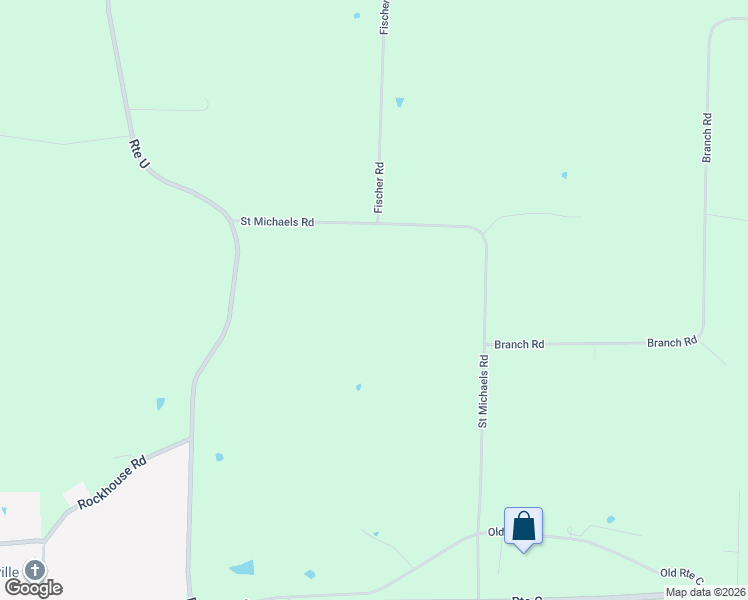 map of restaurants, bars, coffee shops, grocery stores, and more near 4126 Saint Michaels Road in Lohman