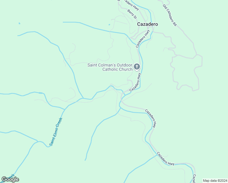 map of restaurants, bars, coffee shops, grocery stores, and more near 5627 Austin Creek Road in Cazadero