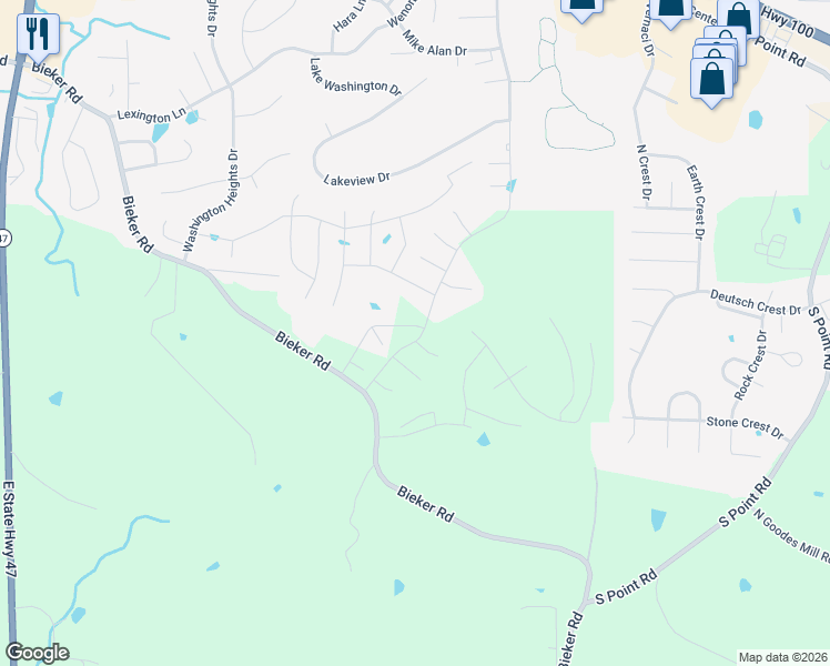 map of restaurants, bars, coffee shops, grocery stores, and more near 2298 Statten Drive in Washington