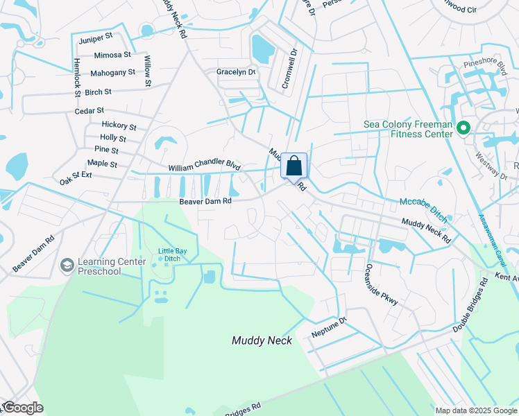 map of restaurants, bars, coffee shops, grocery stores, and more near 25 Thistle Court in Frankford
