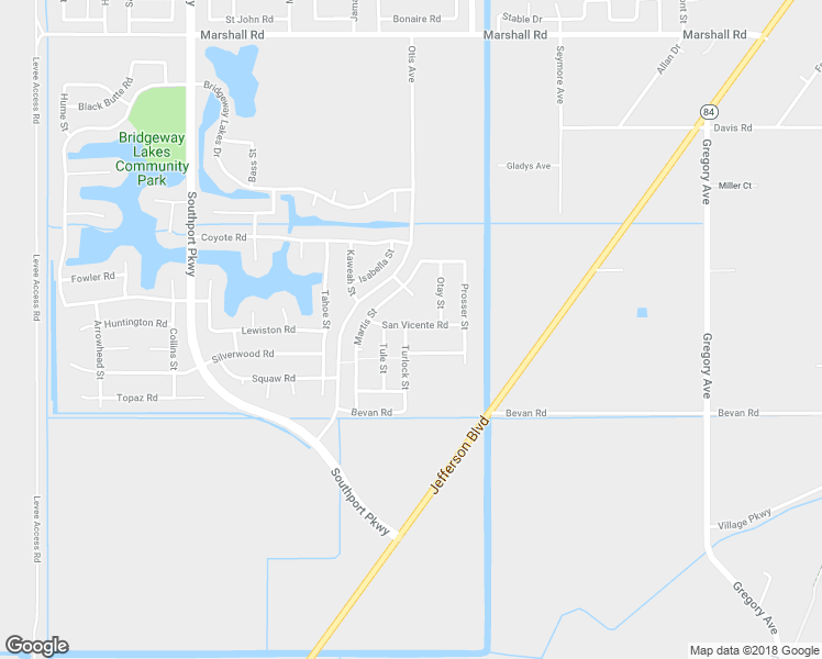 map of restaurants, bars, coffee shops, grocery stores, and more near 3331 San Vicente Road in West Sacramento