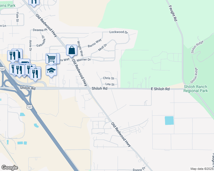 map of restaurants, bars, coffee shops, grocery stores, and more near 213 Lea Street in Windsor