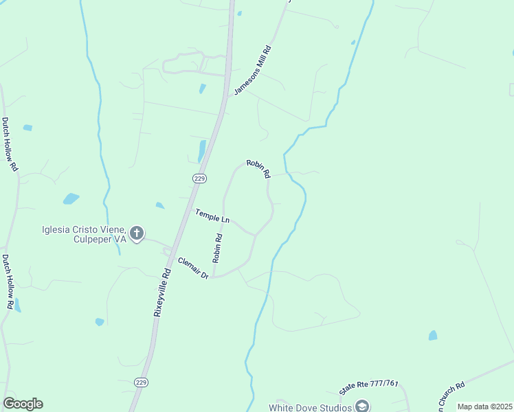 map of restaurants, bars, coffee shops, grocery stores, and more near 12269 Robin Road in Culpeper