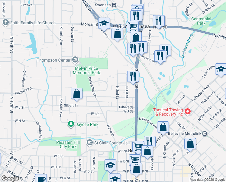 map of restaurants, bars, coffee shops, grocery stores, and more near 222 Brackett Street in Swansea