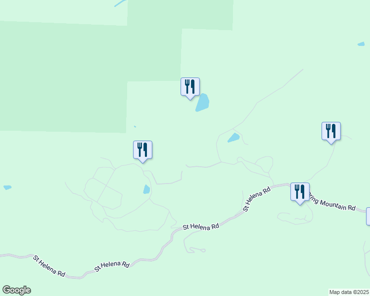 map of restaurants, bars, coffee shops, grocery stores, and more near 4036 Spring Mountain Road in St. Helena
