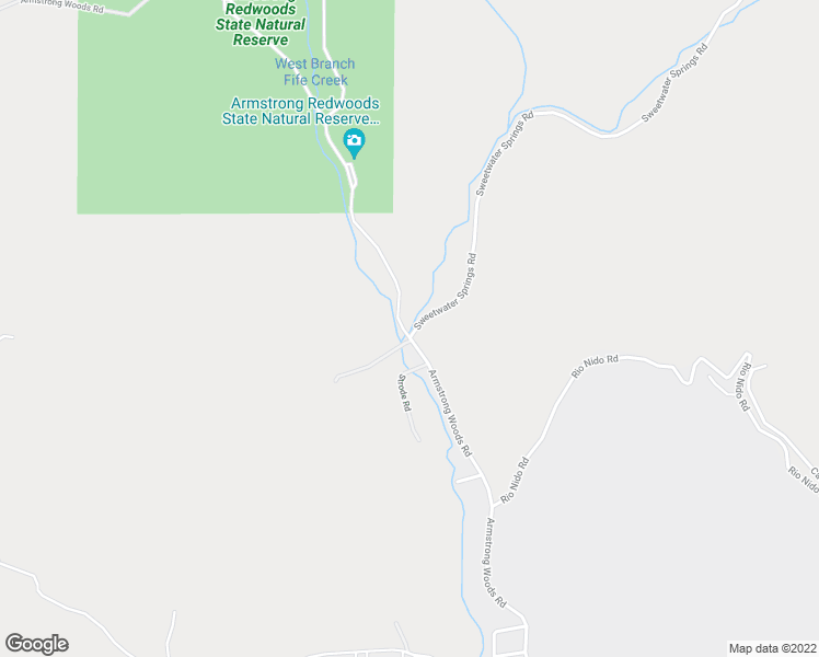 map of restaurants, bars, coffee shops, grocery stores, and more near 16820 Armstrong Woods Road in Guerneville