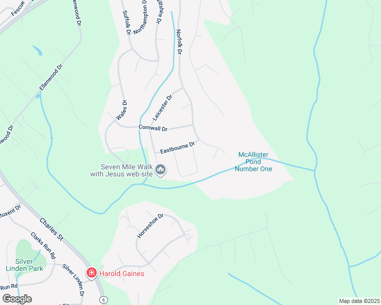 map of restaurants, bars, coffee shops, grocery stores, and more near 1003 Canterbury Lane in La Plata