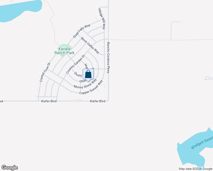 map of restaurants, bars, coffee shops, grocery stores, and more near 5417 Mill Water Circle in Rancho Cordova