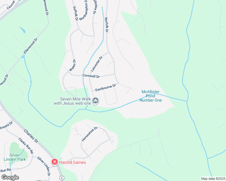 map of restaurants, bars, coffee shops, grocery stores, and more near 1003 Canterbury Lane in La Plata