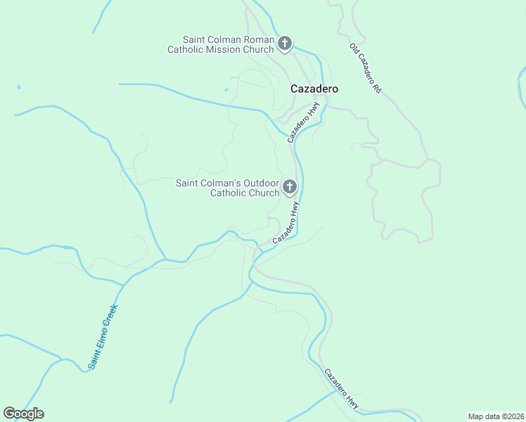 map of restaurants, bars, coffee shops, grocery stores, and more near 5865 Austin Creek Road in Cazadero