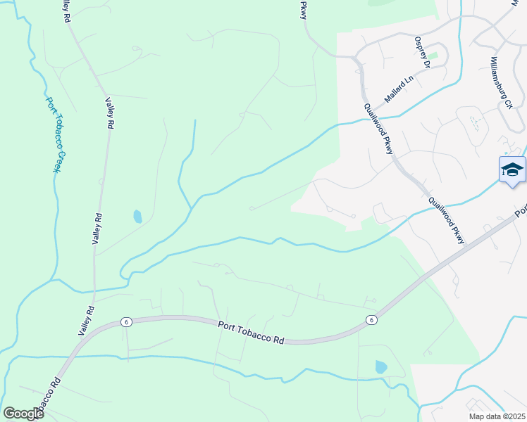 map of restaurants, bars, coffee shops, grocery stores, and more near 155 Morgans Ridge Road in La Plata