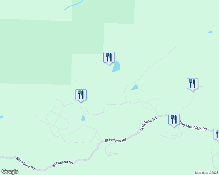 map of restaurants, bars, coffee shops, grocery stores, and more near 4036 Spring Mountain Road in St. Helena