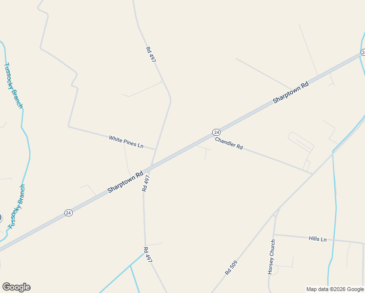 map of restaurants, bars, coffee shops, grocery stores, and more near 7007 Sharptown Road in Laurel