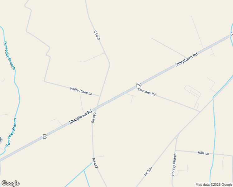 map of restaurants, bars, coffee shops, grocery stores, and more near 7007 Sharptown Road in Laurel