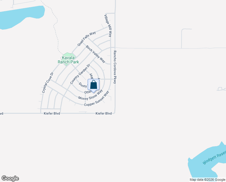 map of restaurants, bars, coffee shops, grocery stores, and more near 5417 Mill Water Circle in Rancho Cordova