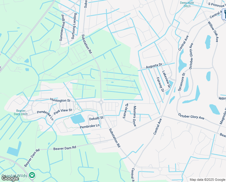map of restaurants, bars, coffee shops, grocery stores, and more near 34214 Forest Acres Drive in Millville