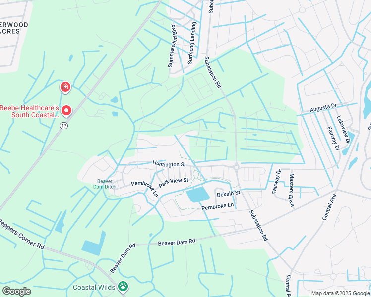 map of restaurants, bars, coffee shops, grocery stores, and more near 32020 Sand Bank Lane in Millville