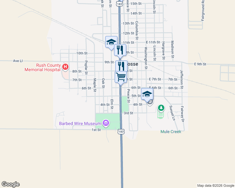 map of restaurants, bars, coffee shops, grocery stores, and more near 400-498 Elm Street in La Crosse