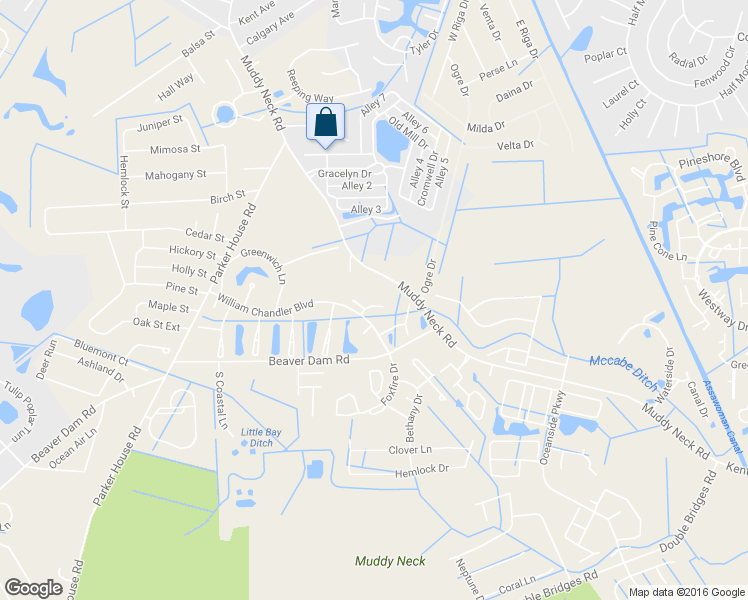 map of restaurants, bars, coffee shops, grocery stores, and more near 38 Greenport Lane in Ocean View