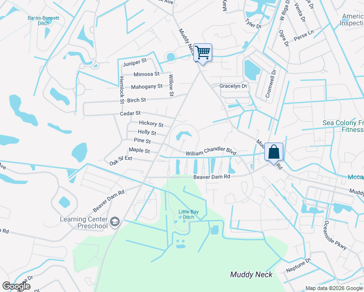 map of restaurants, bars, coffee shops, grocery stores, and more near 37960 Greenwich Lane in Ocean View