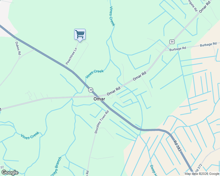 map of restaurants, bars, coffee shops, grocery stores, and more near 31033 Omar Road in Frankford