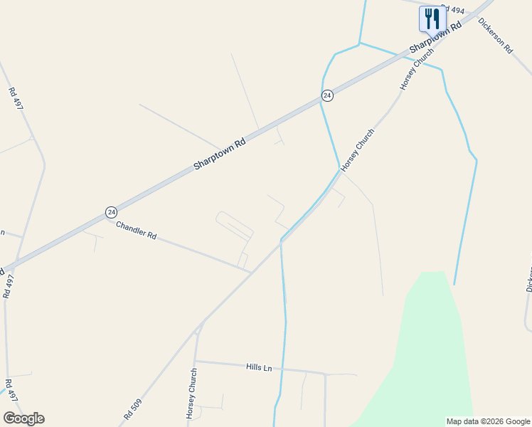 map of restaurants, bars, coffee shops, grocery stores, and more near 33310 Road 510 in Laurel