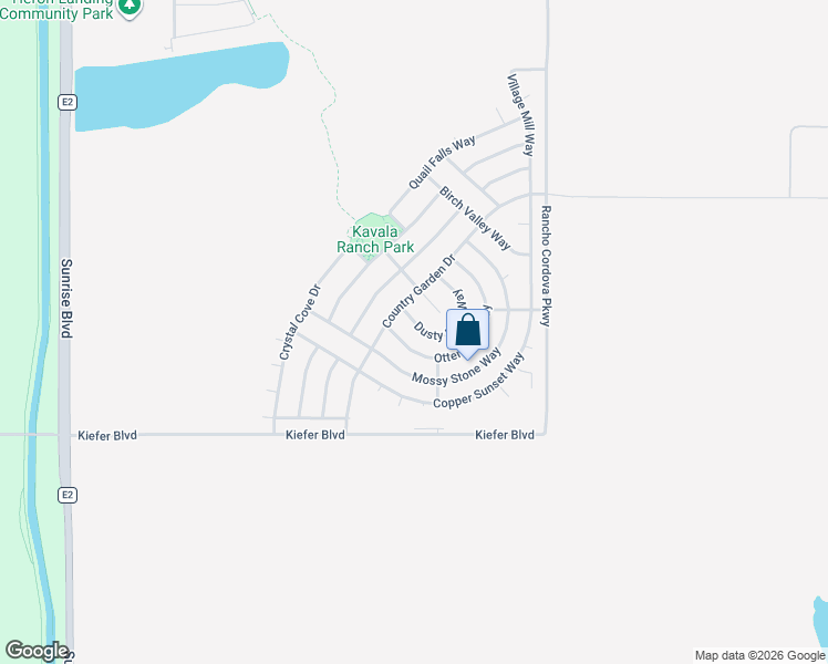 map of restaurants, bars, coffee shops, grocery stores, and more near 5394 Otter Pond Way in Rancho Cordova