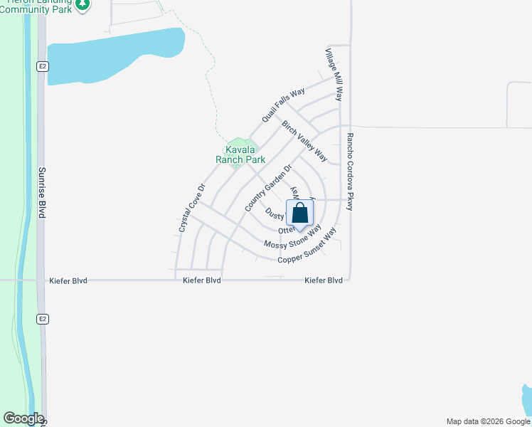 map of restaurants, bars, coffee shops, grocery stores, and more near 5394 Otter Pond Way in Rancho Cordova